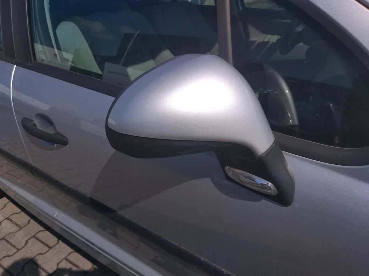 Peugeot 207 original Au&szlig;enspiegel rechts manuell verstellbar EZR Aluminium Grau Bj.2007